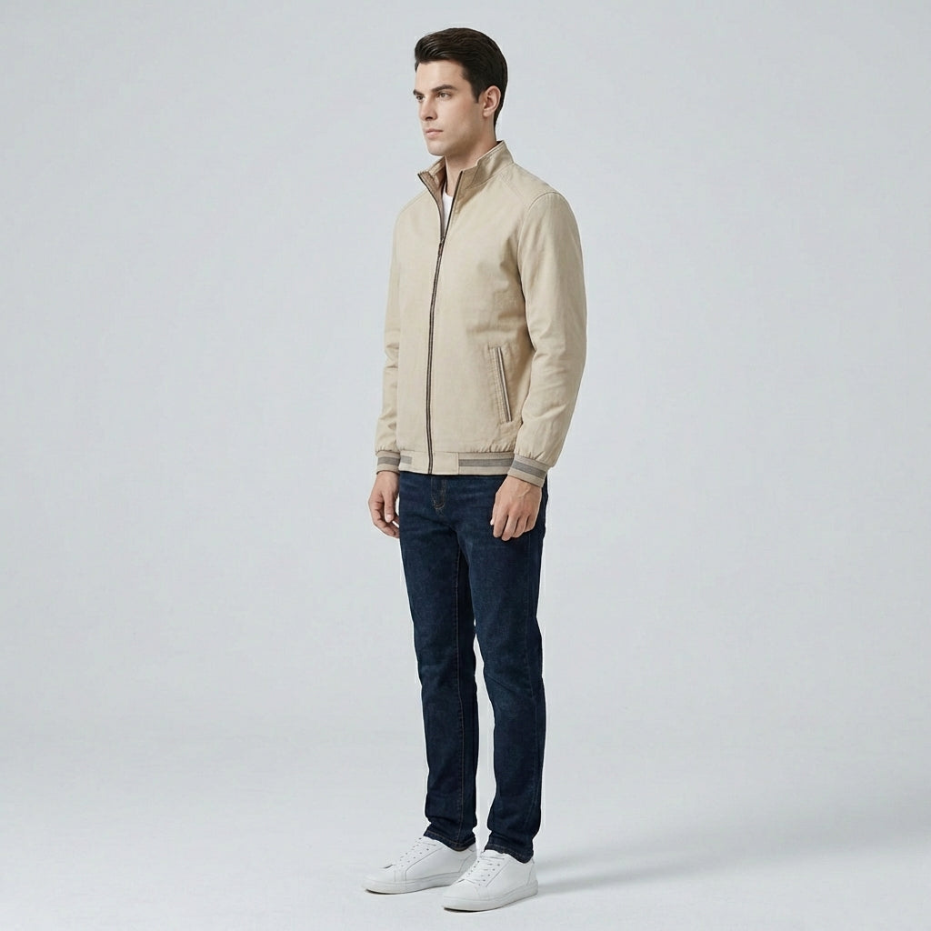 Rivaro Men's Lighweight Winter Jacket | Zipper