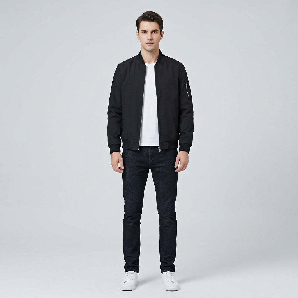 Northway Men's Casual Bomber Zipper Jacket | Winter