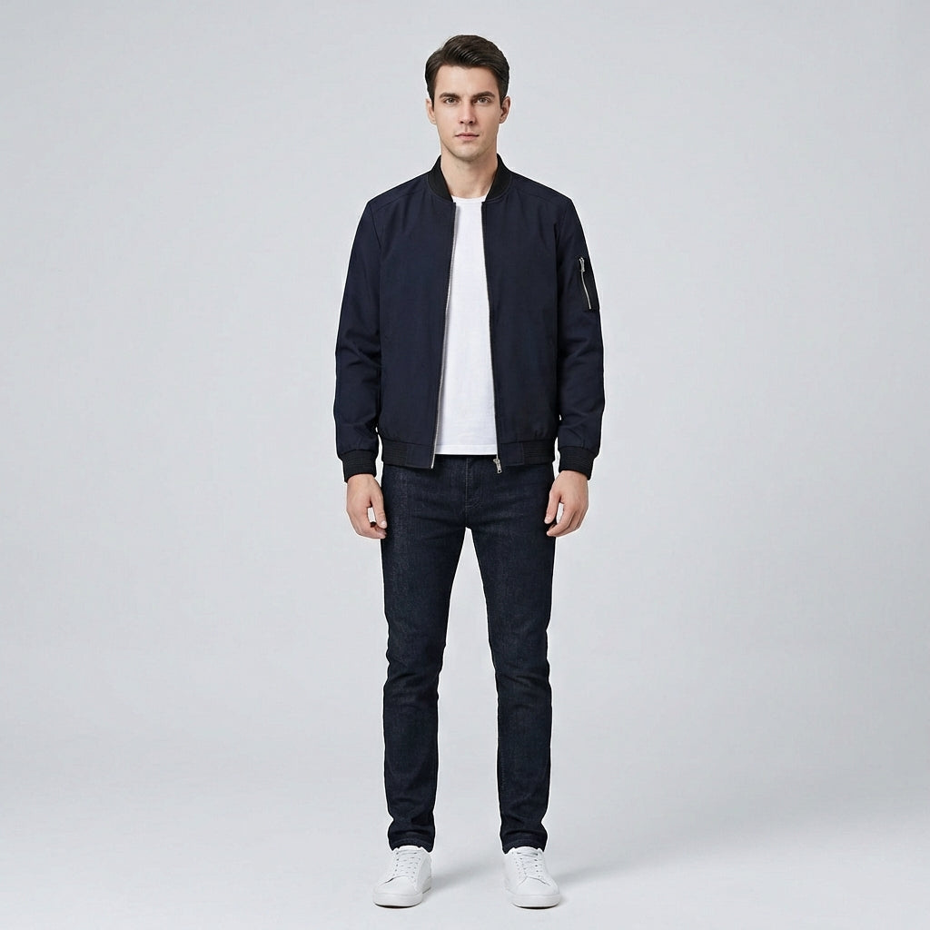 Northway Men's Casual Bomber Zipper Jacket | Winter