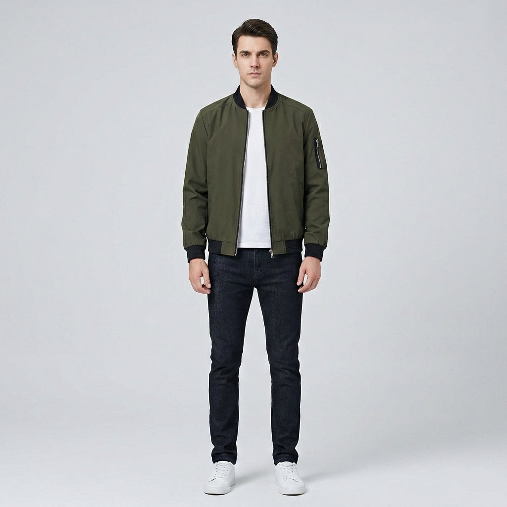 Northway Men's Casual Bomber Zipper Jacket | Winter